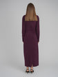 SIDE CINCH DRESS (BERRY)