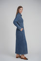 WAISTED DENIM DRESS