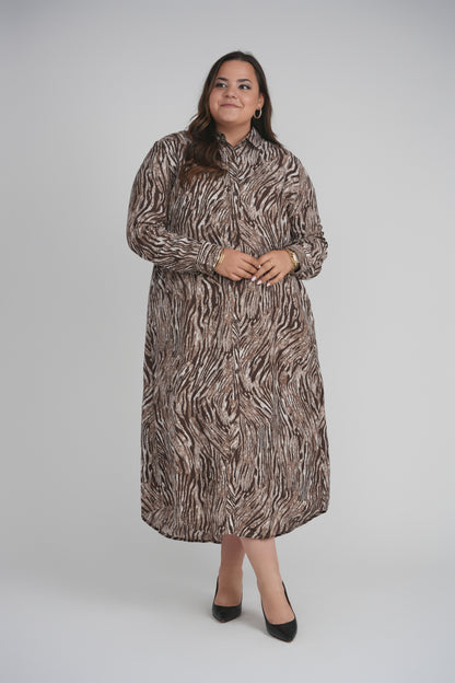SARAH DRESS (BROWN)