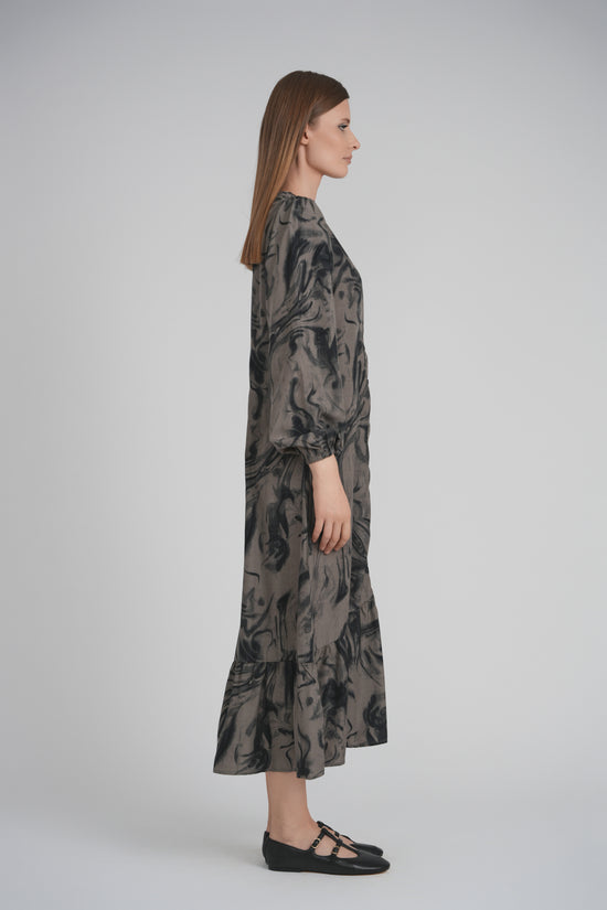 HAILEY DRESS (TAUPE SMOKE)