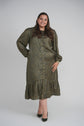HAILEY DRESS (OLIVE/NAVY)