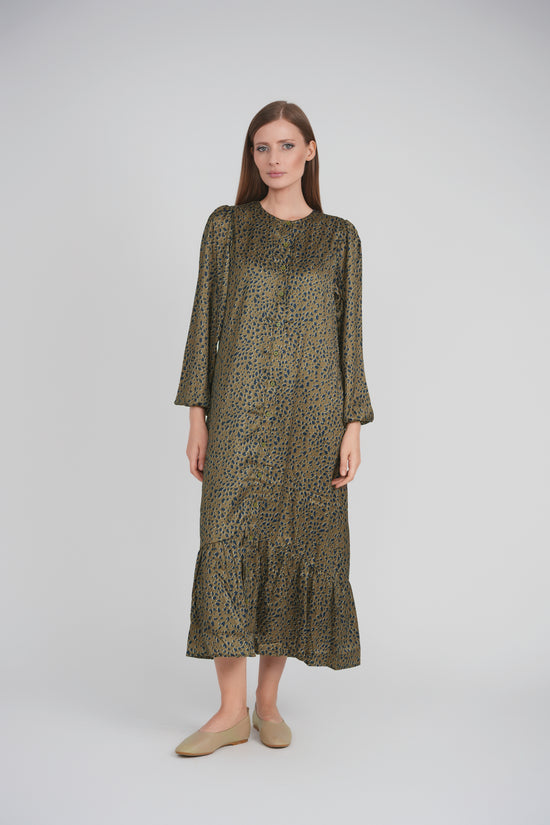 HAILEY DRESS (OLIVE/NAVY)