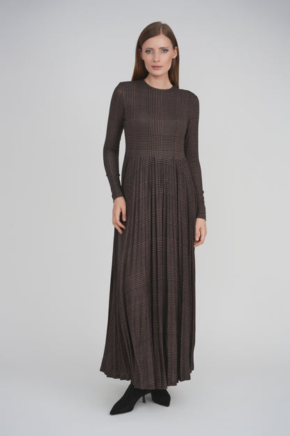 RACHEL DRESS (BROWN)
