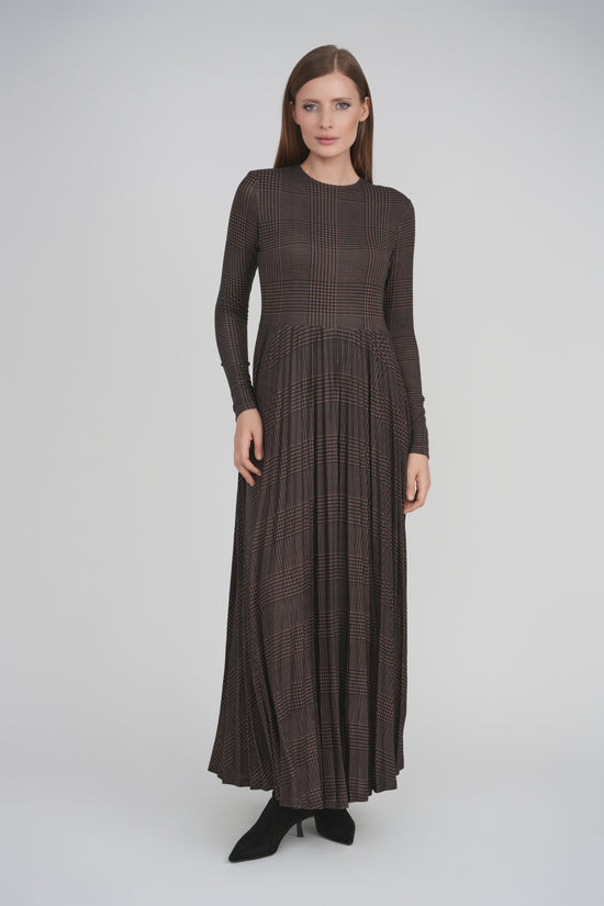 RACHEL DRESS (BROWN)