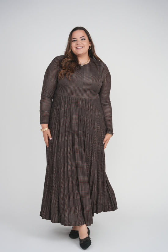 RACHEL DRESS (BROWN)