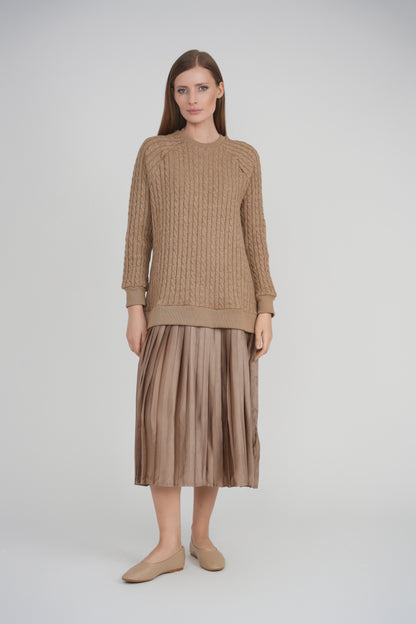 CAMILLE DRESS (KHAKI)