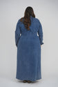 WAISTED DENIM DRESS