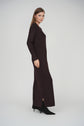 SWEATER MAXI DRESS (BROWN)