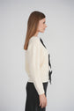 BOW CARDIGAN (IVORY)