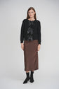 MAXI SLIP SKIRT (BROWN)