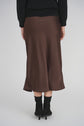 MAXI SLIP SKIRT (BROWN)