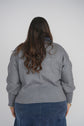 KNIT DENIM CARDIGAN (GREY)