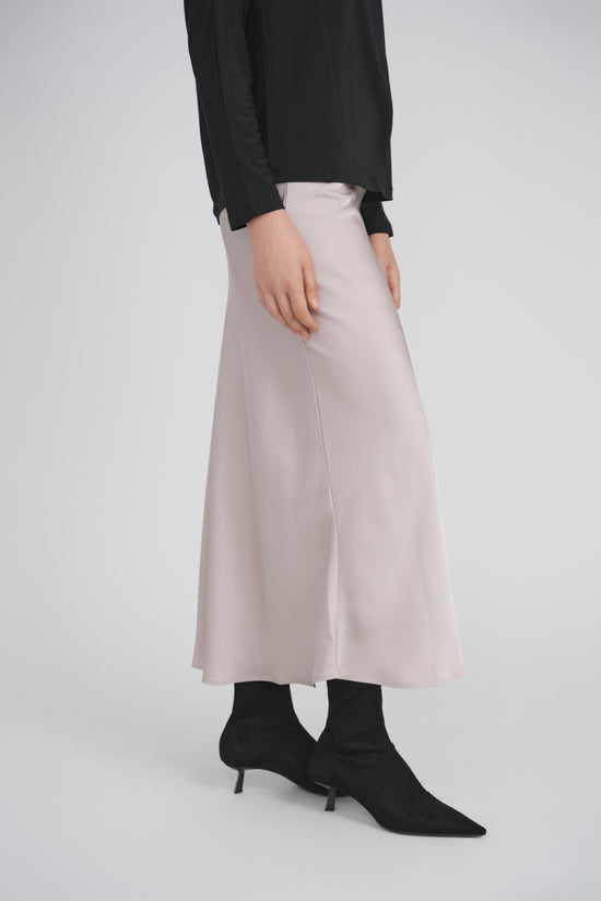 MAXI SLIP SKIRT (CHAMPAGNE)