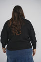 KNIT DENIM CARDIGAN (BLACK)
