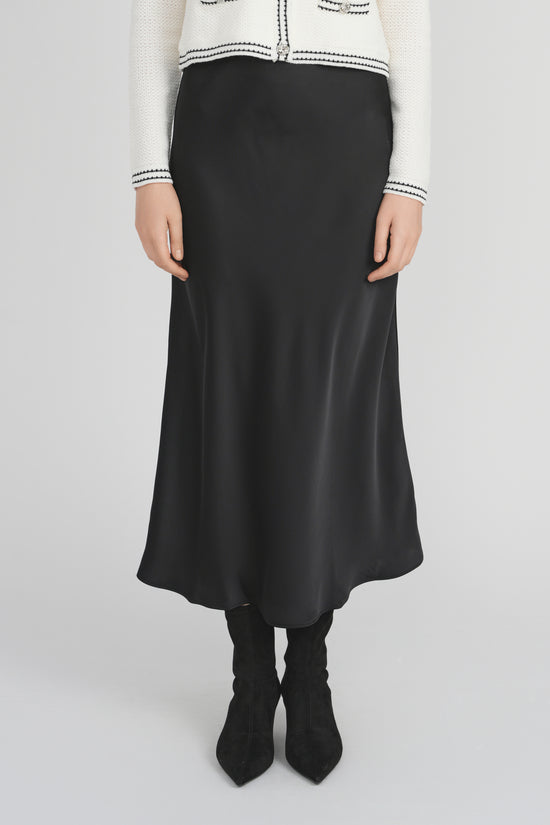MAXI SLIP SKIRT (BLACK)