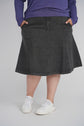 PANEL DENIM SKIRT (BLACK DENIM)