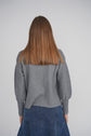 KNIT DENIM CARDIGAN (GREY)