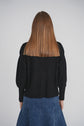 KNIT DENIM CARDIGAN (BLACK)