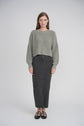 CROPPED KNIT SWEATER (GREY)
