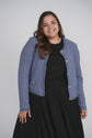 KNIT CARDIGAN (PERIWINKLE)