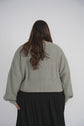CROPPED KNIT SWEATER (GREY)