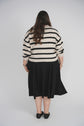 STRIPED SWEATER (OATMEAL-BLACK)