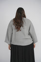 BUBBLE SLEEVE SWEATER (GREY)