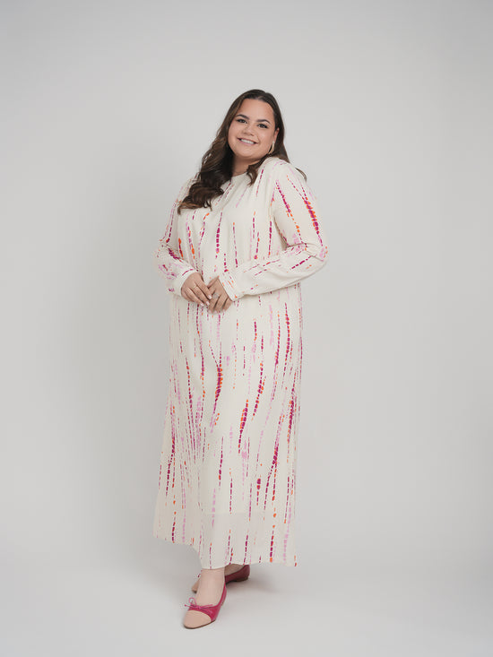 CAMILLA DRESS (PINK TIE DYE)