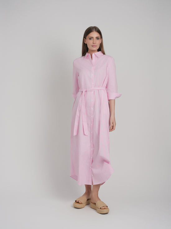 DANIELLA DRESS (PINK STRIPE)