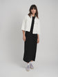 CROPPED DENIM JACKET (WHITE)