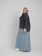 CHAMBRAY SLIP SKIRT