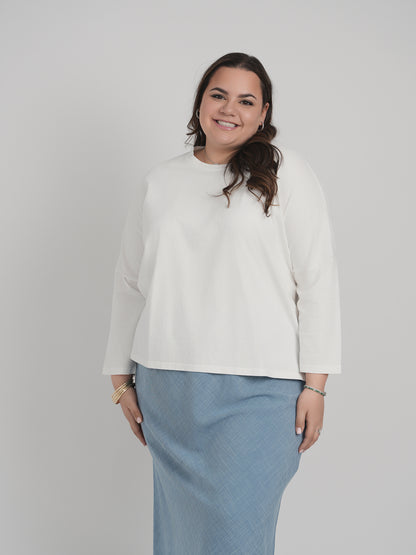 COTTON ACID WASHED TEE (WHITE)