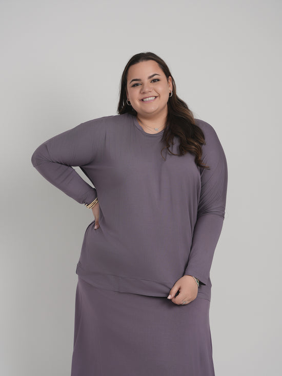 MODAL SKYE TOP (DUSTY LILAC)