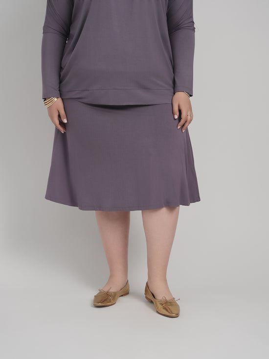 MODAL SKYE SKIRT (DUSTY LILAC)
