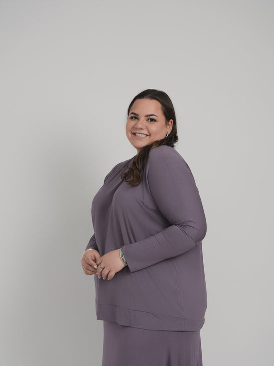 MODAL SKYE TOP (DUSTY LILAC)