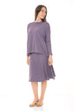 MODAL MIDI SLIM SKIRT (WHITE) & MODAL SKYE TOP (DUSTY LILAC)