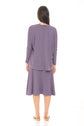 MODAL MIDI SLIM SKIRT (WHITE) & MODAL SKYE TOP (DUSTY LILAC)