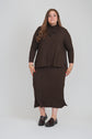 DUO DRESS (DARK BROWN)