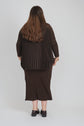 DUO DRESS (DARK BROWN)