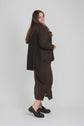 DUO DRESS (DARK BROWN)