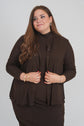 DUO DRESS (DARK BROWN)