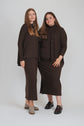 DUO DRESS (DARK BROWN)