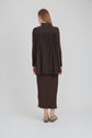 DUO DRESS (DARK BROWN)
