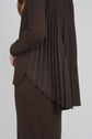 DUO DRESS (DARK BROWN)