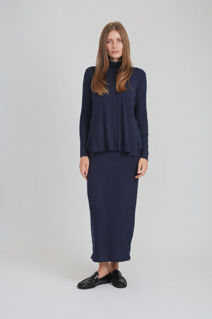 DUO DRESS (DARK NAVY)