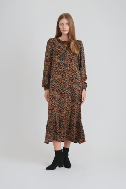 HAILEY DRESS (BROWN LEOPARD)