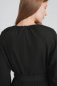 BELTED PLEAT DRESS (BLACK)