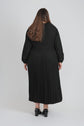 BELTED PLEAT DRESS (BLACK)