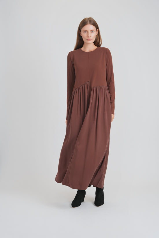 CLOVER DRESS (BROWN)