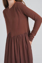 CLOVER DRESS (BROWN)